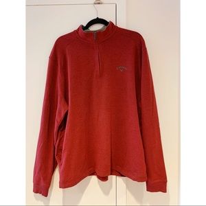 Callaway Men’s Midweight 1/4 Zip Pullover, XL